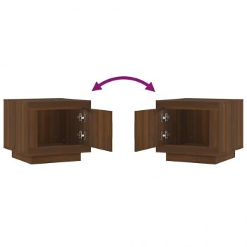 Couchtisch Braun Eichen-Optik 51x50x45 cm Holzwerkstoff