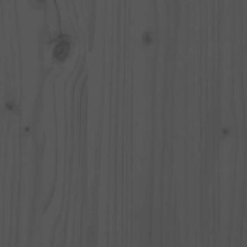 Kopfteil Grau 126x4x100 cm Massivholz Kiefer