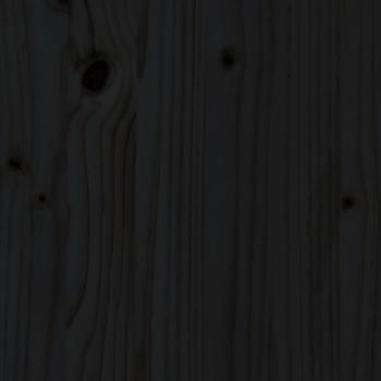 Kopfteil Schwarz 206x4x100 cm Massivholz Kiefer
