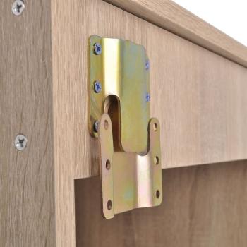 3-tlg. Badmöbel und Waschbecken Set Beige
