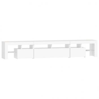 TV-Schrank mit LED-Leuchten Weiß 230x36,5x40 cm