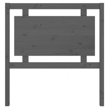 Kopfteil Grau 95,5x4x100 cm Massivholz Kiefer