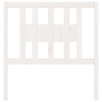 Kopfteil Weiß 96x4x100 cm Massivholz Kiefer