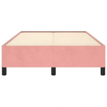 Bettgestell Rosa 120x200 cm Samt