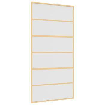 Schiebetür Golden 102,5x205 cm Matt ESG-Glas und Aluminium