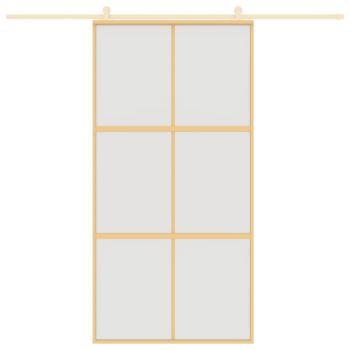 Schiebetür Golden 102,5x205 cm Matt ESG-Glas und Aluminium