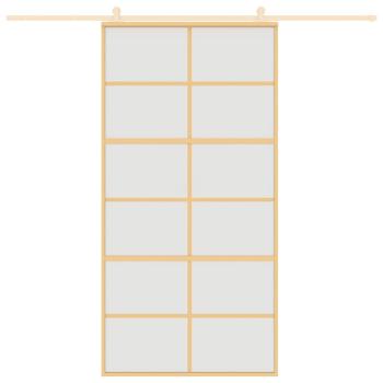 Schiebetür Golden 102,5x205 cm Matt ESG-Glas und Aluminium