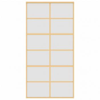 Schiebetür Golden 102,5x205 cm Matt ESG-Glas und Aluminium