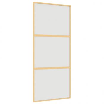 Schiebetür Golden 90x205 cm Matt ESG-Glas und Aluminium