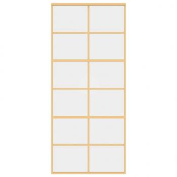 Schiebetür Golden 90x205 cm ESG-Klarglas und Aluminium