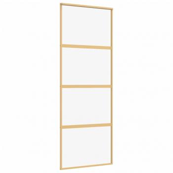 Schiebetür Golden 76x205 cm ESG-Klarglas und Aluminium