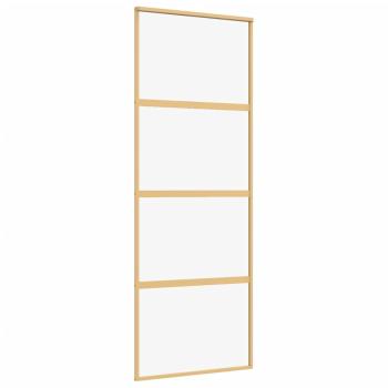 Schiebetür Golden 76x205 cm ESG-Klarglas und Aluminium
