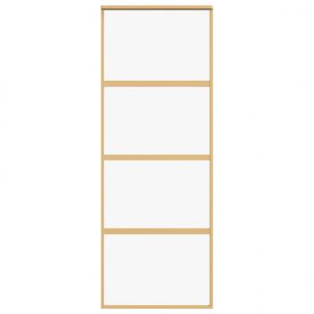 Schiebetür Golden 76x205 cm ESG-Klarglas und Aluminium