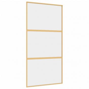 Schiebetür Golden 102,5x205 cm ESG-Klarglas und Aluminium