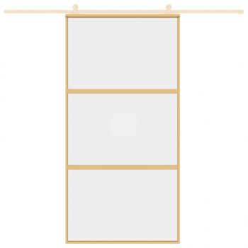 Schiebetür Golden 102,5x205 cm ESG-Klarglas und Aluminium