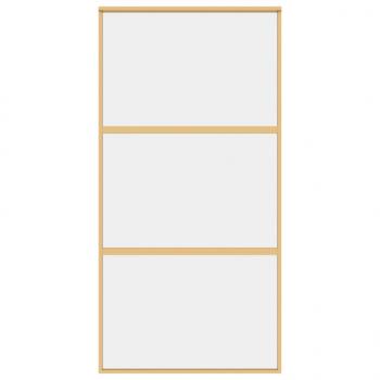 Schiebetür Golden 102,5x205 cm ESG-Klarglas und Aluminium