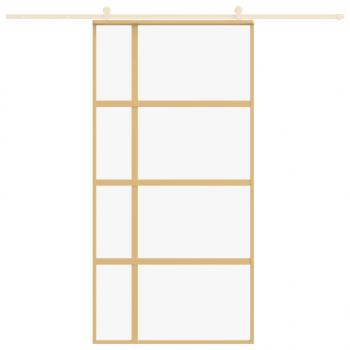Schiebetür Golden 102,5x205 cm ESG-Klarglas und Aluminium