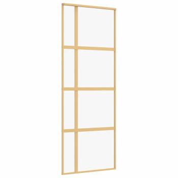 Schiebetür Golden 76x205 cm ESG-Klarglas und Aluminium