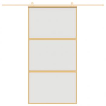 Schiebetür Golden 102,5x205 cm Matt ESG-Glas und Aluminium