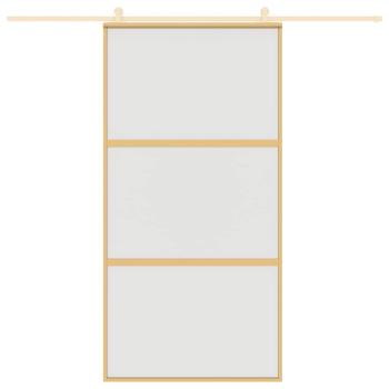 Schiebetür Golden 102,5x205 cm Matt ESG-Glas und Aluminium