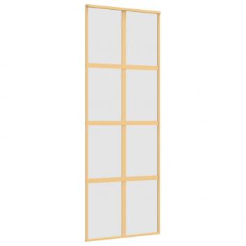 Schiebetür Golden 76x205 cm Matt ESG-Glas und Aluminium