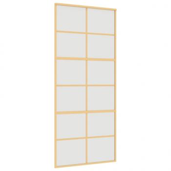 Schiebetür Golden 90x205 cm Matt ESG-Glas und Aluminium