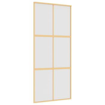 Schiebetür Golden 90x205 cm Matt ESG-Glas und Aluminium