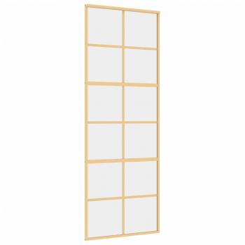 Schiebetür Golden 76x205 cm ESG-Klarglas und Aluminium
