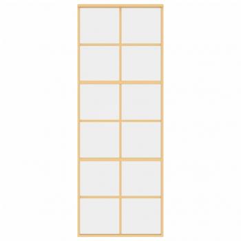 Schiebetür Golden 76x205 cm ESG-Klarglas und Aluminium
