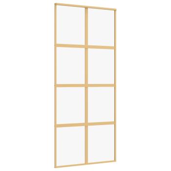 Schiebetür Golden 90x205 cm ESG-Klarglas und Aluminium