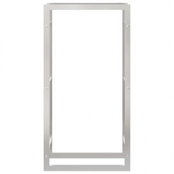 Brennholzregal 80x28x154 cm Edelstahl