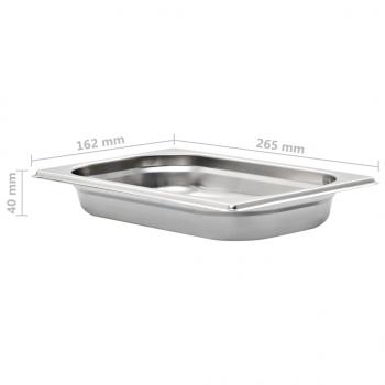 Gastronormbehälter 12 Stk. GN 1/4 40 mm Edelstahl 