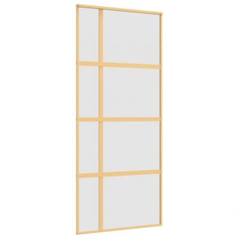 Schiebetür Golden 90x205 cm Matt ESG-Glas und Aluminium