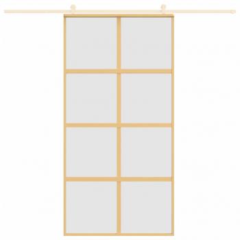 Schiebetür Golden 102,5x205 cm Matt ESG-Glas und Aluminium