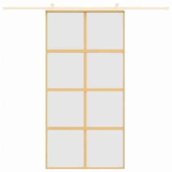 Schiebetür Golden 102,5x205 cm Matt ESG-Glas und Aluminium