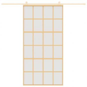 Schiebetür Golden 102,5x205 cm Matt ESG-Glas und Aluminium