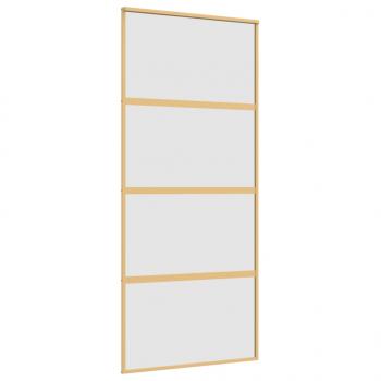 Schiebetür Golden 90x205 cm Matt ESG-Glas und Aluminium