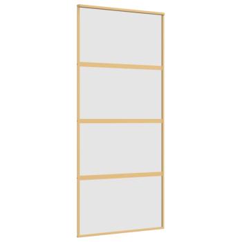Schiebetür Golden 90x205 cm Matt ESG-Glas und Aluminium