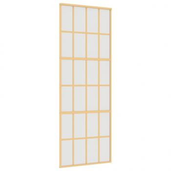 Schiebetür Golden 76x205 cm Matt ESG-Glas und Aluminium
