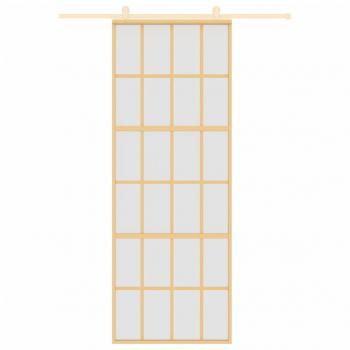 Schiebetür Golden 76x205 cm Matt ESG-Glas und Aluminium