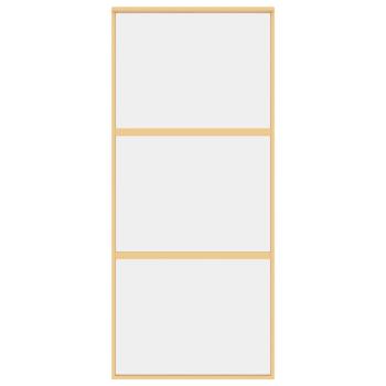 Schiebetür Golden 90x205 cm ESG-Klarglas und Aluminium