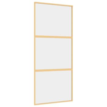 Schiebetür Golden 90x205 cm ESG-Klarglas und Aluminium