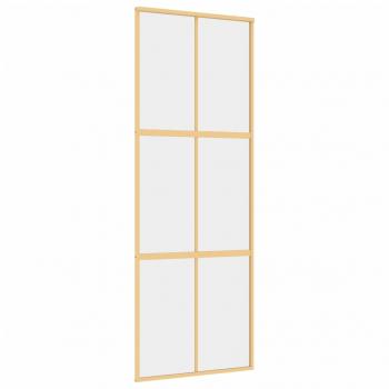Schiebetür Golden 76x205 cm ESG-Klarglas und Aluminium