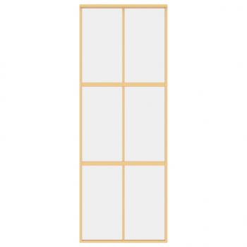Schiebetür Golden 76x205 cm ESG-Klarglas und Aluminium