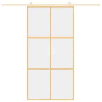 Schiebetür Golden 102,5x205 cm ESG-Klarglas und Aluminium