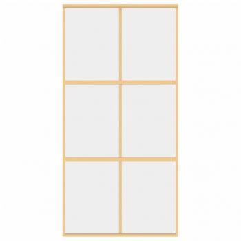 Schiebetür Golden 102,5x205 cm ESG-Klarglas und Aluminium