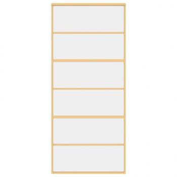 Schiebetür Golden 90x205 cm ESG-Klarglas und Aluminium