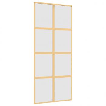 Schiebetür Golden 90x205 cm Matt ESG-Glas und Aluminium