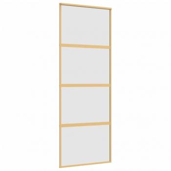 Schiebetür Golden 76x205 cm Matt ESG-Glas und Aluminium