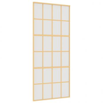 Schiebetür Golden 90x205 cm Matt ESG-Glas und Aluminium
